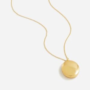 J. CREW Delicate Gold Locket Necklace – Recycled Brass